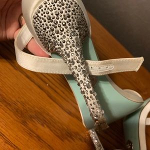 Betsey Johnson Jeweled Wedding Shoes